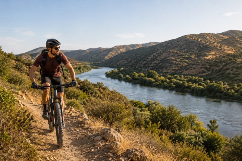 Passeio de bicicleta no Vale do Douro
