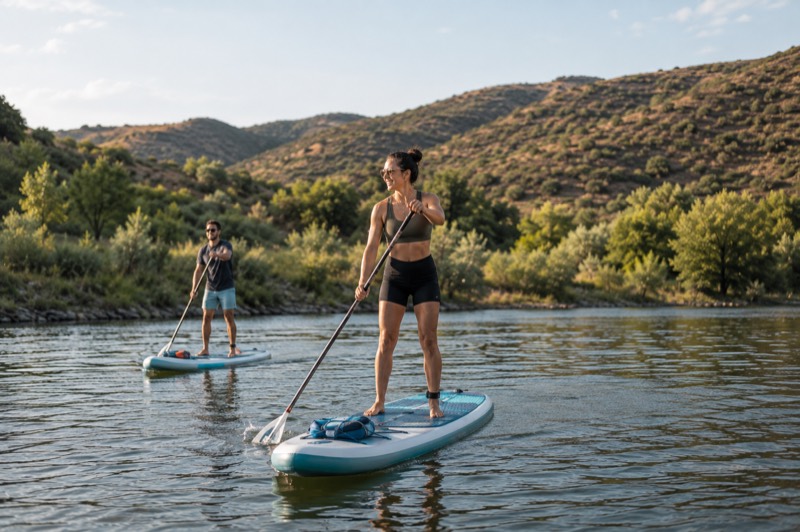 Stand up paddle no rio Douro